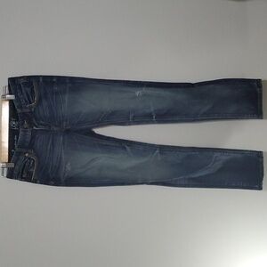 Ann Taylor LOFT jeans women's size 2 blue modern slim distressed